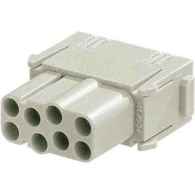 Harting 09 14 008 3101 Tilslutningsindsats Han C-Modul 8 + PE Crimp 1 stk, Elektronikkabel + Stecker, Grau Harting 09 14 008 3101 Tilslutningsindsats Han C-Modul 8 + PE Crimp 1 stk, Elektronikkabel + Stecker, Grau