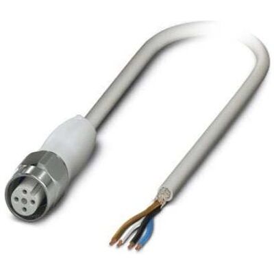 Phoenix Contact 1403989 Sensor-/Aktor-Anschlussleitung 10 m Polzahl: 4 1 St., Elektronikkabel + Stecker, Grau Phoenix Contact 1403989 Sensor-/Aktor-Anschlussleitung 10 m Polzahl: 4 1 St., Elektronikkabel + Stecker, Grau