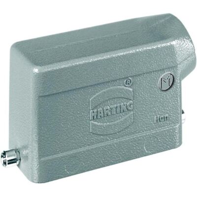 Harting Plug housing, metal, angled input 1x M32 19300241542, Elektronikkabel + Stecker, Grau Harting Plug housing, metal, angled input 1x M32 19300241542, Elektronikkabel + Stecker, Grau