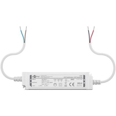 Goobay, Beleuchtung Zubehör, LED-Trafo 24 V DC, 60 W, IP67 Goobay, Beleuchtung Zubehör, LED-Trafo 24 V DC, 60 W, IP67