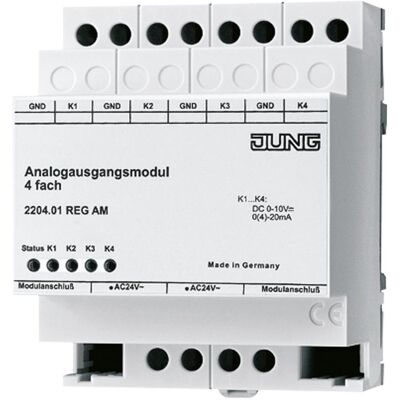 Jung 2204.01 REG AM - KNX Analogausgangsmodul Jung 2204.01 REG AM - KNX Analogausgangsmodul