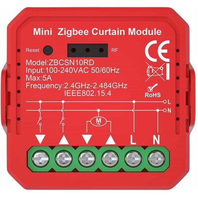 Nedis, Lichtschalter + Storenschalter, SmartLife Power Switch Zigbee 3.0 1000 W Terminal Anschluss App erhältlich für: Android Nedis, Lichtschalter + Storenschalter, SmartLife Power Switch Zigbee 3.0 1000 W Terminal Anschluss App erhältlich für: Android