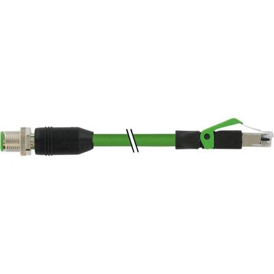 Murr Elektronik M12 St. 0° RJ45 St. 0° geschirmt, Ethernet PUR 2x2xAWG22 geschirmt gn UL,CSA+schleppk. 20m, Elektronikkabel + Stecker, Grün Murr Elektronik M12 St. 0° RJ45 St. 0° geschirmt, Ethernet PUR 2x2xAWG22 geschirmt gn UL,CSA+schleppk. 20m, Elektronikkabel + Stecker, Grün