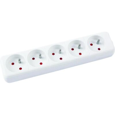 Office Products, Steckdosenleiste, Verlängerungskabel, 5 Steckdosen, 1,5 m, mit Erdung, weiss (5x, 1.50 m) Office Products, Steckdosenleiste, Verlängerungskabel, 5 Steckdosen, 1,5 m, mit Erdung, weiss (5x, 1.50 m)