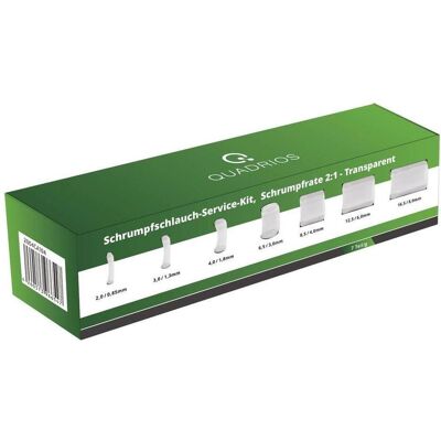 Quadrios 2004CA104 Transparent Schrumpfschlauch-Set - 2:1 Quadrios 2004CA104 Transparent Schrumpfschlauch-Set - 2:1