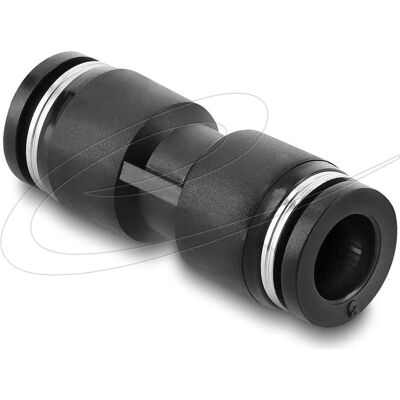 Delock Pneumatik Steckverbinder 8 mm gerade, Elektronikkabel + Stecker, Schwarz Delock Pneumatik Steckverbinder 8 mm gerade, Elektronikkabel + Stecker, Schwarz