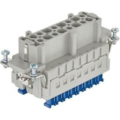 Harting 09330162748 ES Press-Anschluss Han 16 Buchse, Elektronikkabel + Stecker, Grau Harting 09330162748 ES Press-Anschluss Han 16 Buchse, Elektronikkabel + Stecker, Grau