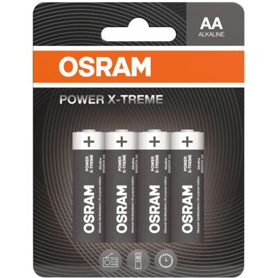 Osram Batterie POWER X-TREME AA Mignon LR6 4 Stück (4 Stk., AA), Batterien + Akkus Osram Batterie POWER X-TREME AA Mignon LR6 4 Stück (4 Stk., AA), Batterien + Akkus