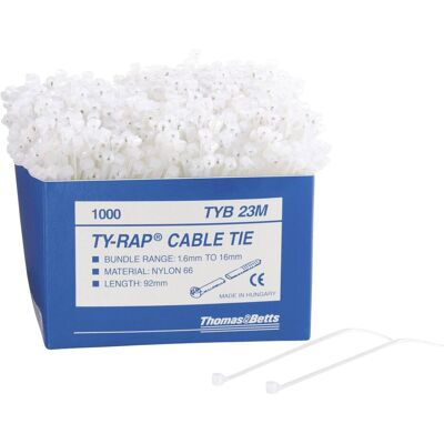 ABB, Kabelbinder, Kabelbinder Ty Rap Standard Version (Kunststoffkabelbinder, 92 mm, 1000 Stk.) ABB, Kabelbinder, Kabelbinder Ty Rap Standard Version (Kunststoffkabelbinder, 92 mm, 1000 Stk.)