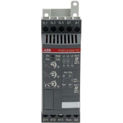 ABB, Motorsteuerung, Sanftstarter 5,5kW 12A PSR12-600-70 ABB, Motorsteuerung, Sanftstarter 5,5kW 12A PSR12-600-70