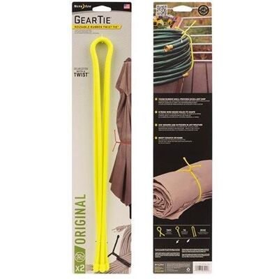 Nite Ize, Kabelbinder, Gear Tie 32 - Elastisches Stirnband in Neonfarben, 2er-Pack (2 Stk.) Nite Ize, Kabelbinder, Gear Tie 32 - Elastisches Stirnband in Neonfarben, 2er-Pack (2 Stk.)