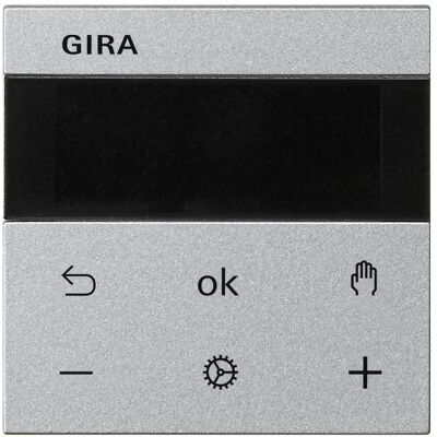 Gira 539326, Thermostat, Silber Gira 539326, Thermostat, Silber