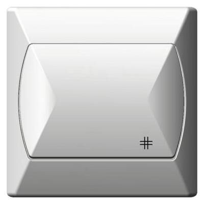 Ospel ŁP-4A/00, Schalter + Taster, Weiss Ospel ŁP-4A/00, Schalter + Taster, Weiss