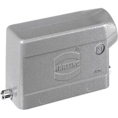 Harting Kabelverschraubung HAN 16Blav Winkel mit M25 Eingang, Metall, Elektronikkabel + Stecker, Grau Harting Kabelverschraubung HAN 16Blav Winkel mit M25 Eingang, Metall, Elektronikkabel + Stecker, Grau