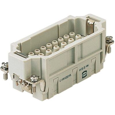 Harting Einsatz Stiftleiste 32-polig Crimp HAN 16 B, Elektronikkabel + Stecker, Grau Harting Einsatz Stiftleiste 32-polig Crimp HAN 16 B, Elektronikkabel + Stecker, Grau