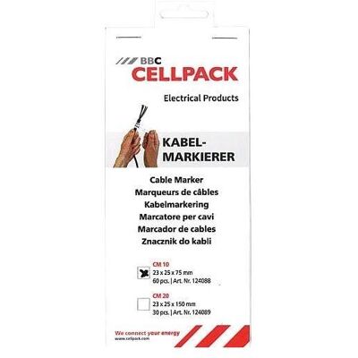 Cellpack CM 10 - Kabelmarkierer - Selbstklebend Cellpack CM 10 - Kabelmarkierer - Selbstklebend
