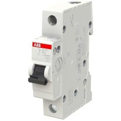 ABB, Schutzschalter, SH201-B 6 MINI-LEITUNGSSCHUTZSCHALTER ABB, Schutzschalter, SH201-B 6 MINI-LEITUNGSSCHUTZSCHALTER