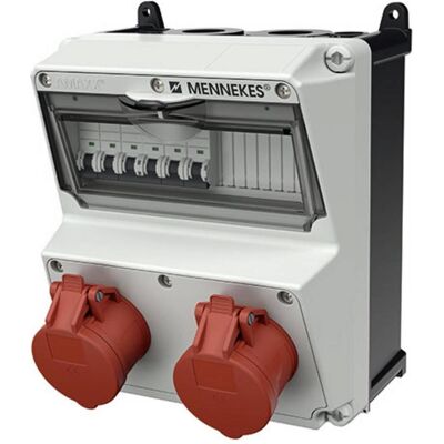 Mennekes, Baustromverteiler, MEN 920017 STECKDOSEN-KOMBINATION AMAXX (2x, CEE 16/5) Mennekes, Baustromverteiler, MEN 920017 STECKDOSEN-KOMBINATION AMAXX (2x, CEE 16/5)