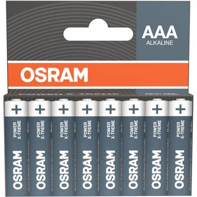 Osram Batterie POWER X-TREME AAA Micro LR03 8 Stück (8 Stk., AAA), Batterien + Akkus Osram Batterie POWER X-TREME AAA Micro LR03 8 Stück (8 Stk., AAA), Batterien + Akkus