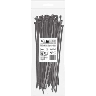 Emos, Kabelbinder, Kabelbinder 250×4,8, schwarz, 100 Stk (Kunststoffkabelbinder, 250 mm, 100 Stk.) Emos, Kabelbinder, Kabelbinder 250×4,8, schwarz, 100 Stk (Kunststoffkabelbinder, 250 mm, 100 Stk.)