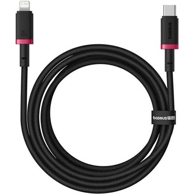 Baseus Dura Typ-C-Schnellladekabel für iP 20 W 2 m Schwarz Rot (2 m, 20 W), USB Kabel Baseus Dura Typ-C-Schnellladekabel für iP 20 W 2 m Schwarz Rot (2 m, 20 W), USB Kabel