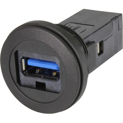 Harting USB 3.0, Elektronikkabel + Stecker, Schwarz Harting USB 3.0, Elektronikkabel + Stecker, Schwarz