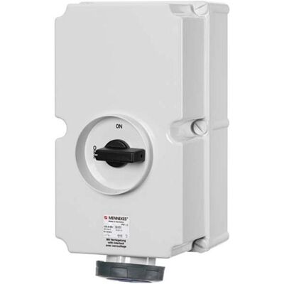Mennekes, Steckdose, MEN 5888A Wanddose DUO,125A5p9h230V,IP67 Mennekes, Steckdose, MEN 5888A Wanddose DUO,125A5p9h230V,IP67