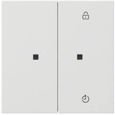 Gira 5493112, Schalter + Taster, Weiss Gira 5493112, Schalter + Taster, Weiss