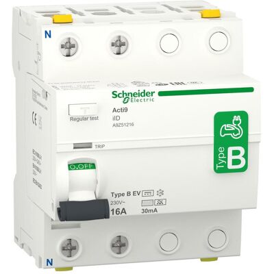 Schneider Electric A9Z51216 - FI-Schalter 2P 16A IP20 Schneider Electric A9Z51216 - FI-Schalter 2P 16A IP20