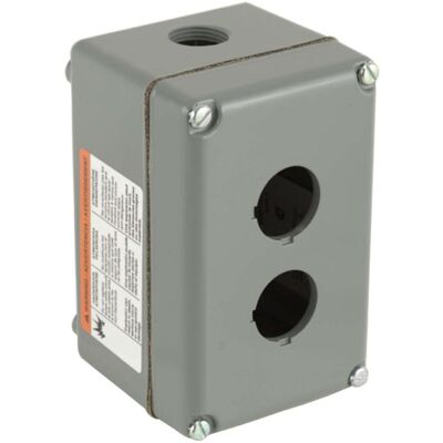 Schneider Electric Steuergerätegehäuse - 2 Öffnungen - Aluminium - Grau Schneider Electric Steuergerätegehäuse - 2 Öffnungen - Aluminium - Grau