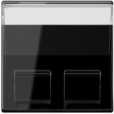 JUNG, Zubehör Schalterprogramm, Zentralplatte Mod-Jack 2f A sw glz A569-30BFPLSW JUNG, Zubehör Schalterprogramm, Zentralplatte Mod-Jack 2f A sw glz A569-30BFPLSW