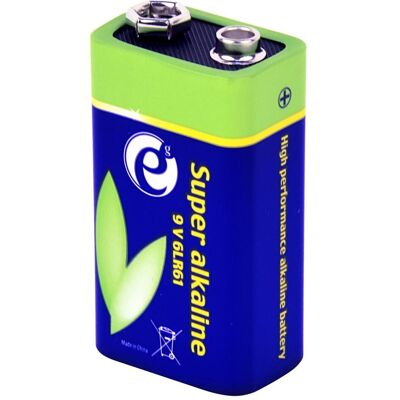 Gembird EG-BA-6LR61-01 Haushaltsbatterie Einwegbatterie Alkali (1 Stk., 9V Block, 500 mAh), Batterien + Akkus Gembird EG-BA-6LR61-01 Haushaltsbatterie Einwegbatterie Alkali (1 Stk., 9V Block, 500 mAh), Batterien + Akkus