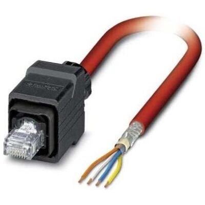 Phoenix Contact PHOE Bussystem-Kabel, Elektronikkabel + Stecker, Rot Phoenix Contact PHOE Bussystem-Kabel, Elektronikkabel + Stecker, Rot