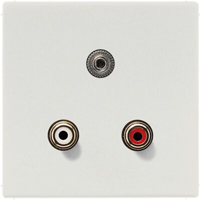 JUNG MALS1011LG - Multimedia-Anschluss mit RCA & 3,5mm Klinke - Grau JUNG MALS1011LG - Multimedia-Anschluss mit RCA & 3,5mm Klinke - Grau