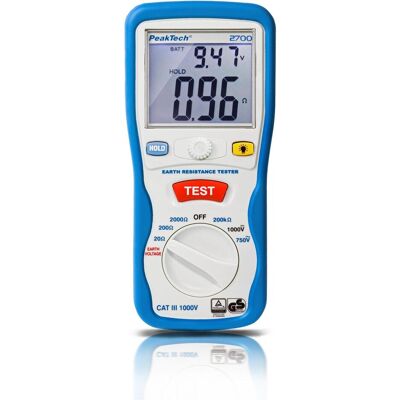 Peaktech, Multimeter, P 2700 Erdwiderstandsmessgerät (CAT III 1000V, Hand-Multimeter) Peaktech, Multimeter, P 2700 Erdwiderstandsmessgerät (CAT III 1000V, Hand-Multimeter)