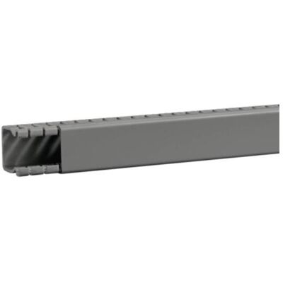 Hager, Leitungsführung, Verdrahtungskanal ohne Bodenstanzung aus PVC BA6 30x25mm steingrau (200 cm) Hager, Leitungsführung, Verdrahtungskanal ohne Bodenstanzung aus PVC BA6 30x25mm steingrau (200 cm)
