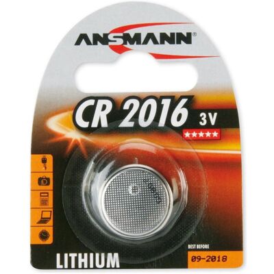 Ansmann Cr2016 (1 Stk., CR2016, 87 mAh), Batterien + Akkus Ansmann Cr2016 (1 Stk., CR2016, 87 mAh), Batterien + Akkus