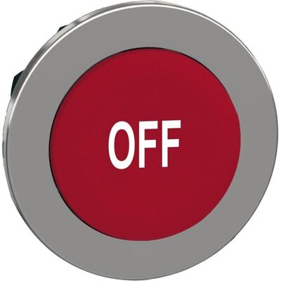 Schneider Electric Frontelement für Drucktaster ZB4F Ř ZB4FL435, Schalter + Taster, Rot, Silber Schneider Electric Frontelement für Drucktaster ZB4F Ř ZB4FL435, Schalter + Taster, Rot, Silber