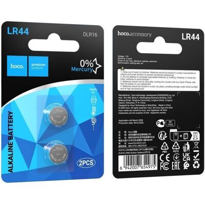 Hoco Power bank Battery LR44 DLR16 2 pcs (2 Stk., LR44), Batterien + Akkus Hoco Power bank Battery LR44 DLR16 2 pcs (2 Stk., LR44), Batterien + Akkus