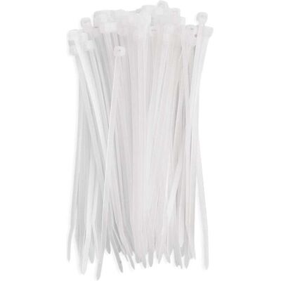Emos, Kabelbinder, Kabelbinder 150×3,5, weiss, 100 Stk (150 mm, 100 Stk.) Emos, Kabelbinder, Kabelbinder 150×3,5, weiss, 100 Stk (150 mm, 100 Stk.)