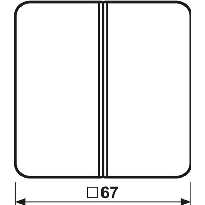 JUNG CD 402 TSA LG - Wippe 2-fach - Schalter JUNG CD 402 TSA LG - Wippe 2-fach - Schalter