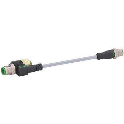 Murr Elektronik T-Stück M12-Bu 8p M12-St 3p + M12-St 4p + Ltg, Elektronikkabel + Stecker, Grau Murr Elektronik T-Stück M12-Bu 8p M12-St 3p + M12-St 4p + Ltg, Elektronikkabel + Stecker, Grau