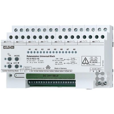 Jung RS 8 REGHE - Universal 8-Kanal-Relaisstation Jung RS 8 REGHE - Universal 8-Kanal-Relaisstation