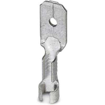 Phoenix Contact Flachstecker - Kupfer, 6,3 mm Breite, 0,8 mm Dicke - 180° Phoenix Contact Flachstecker - Kupfer, 6,3 mm Breite, 0,8 mm Dicke - 180°
