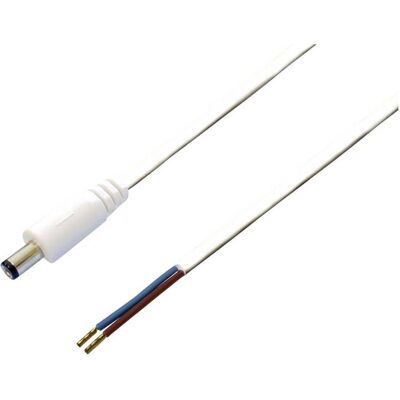 BKL Electronic Niedervolt-Anschlusskabel, Stecker gerade, Elektronikkabel + Stecker, Weiss BKL Electronic Niedervolt-Anschlusskabel, Stecker gerade, Elektronikkabel + Stecker, Weiss