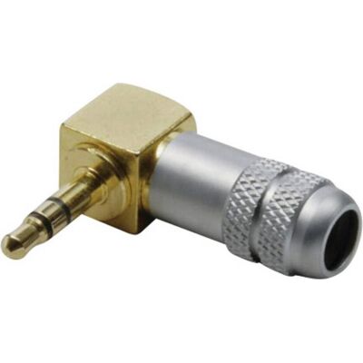 BKL Electronic 1103084 Stereo 3,5 mm Audio Jack - Rechtwinklig Gold BKL Electronic 1103084 Stereo 3,5 mm Audio Jack - Rechtwinklig Gold