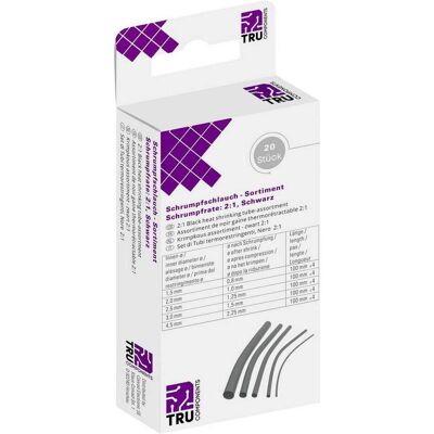Tru Components, Schrumpfschlauch, Schrumpfschlauch-Sortiment (20x) Tru Components, Schrumpfschlauch, Schrumpfschlauch-Sortiment (20x)