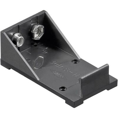 Goobay Batteriehalter für 9V-Block Akku/Batterie mit Lötfahne, Batterie Zubehör, Schwarz Goobay Batteriehalter für 9V-Block Akku/Batterie mit Lötfahne, Batterie Zubehör, Schwarz