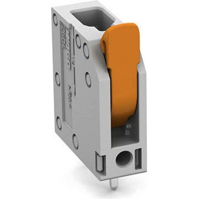Wago Leiterplattenklemme mit Hebel, Elektronikkabel + Stecker, Grau Wago Leiterplattenklemme mit Hebel, Elektronikkabel + Stecker, Grau