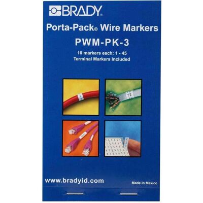 Brady, Kabelverbindung Zubehör, Porta-Pack Wire Marker Books Brady, Kabelverbindung Zubehör, Porta-Pack Wire Marker Books